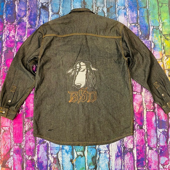 Vintage SNOOP DOGG CLOTHING MEN'S DENIM JACKET - SIZE XL - Picture 1 of 8